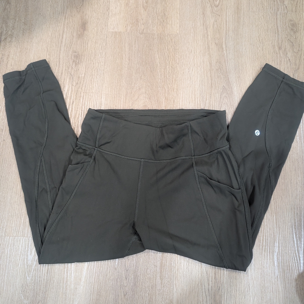Lululemon Dark Olive Ankle Leggings